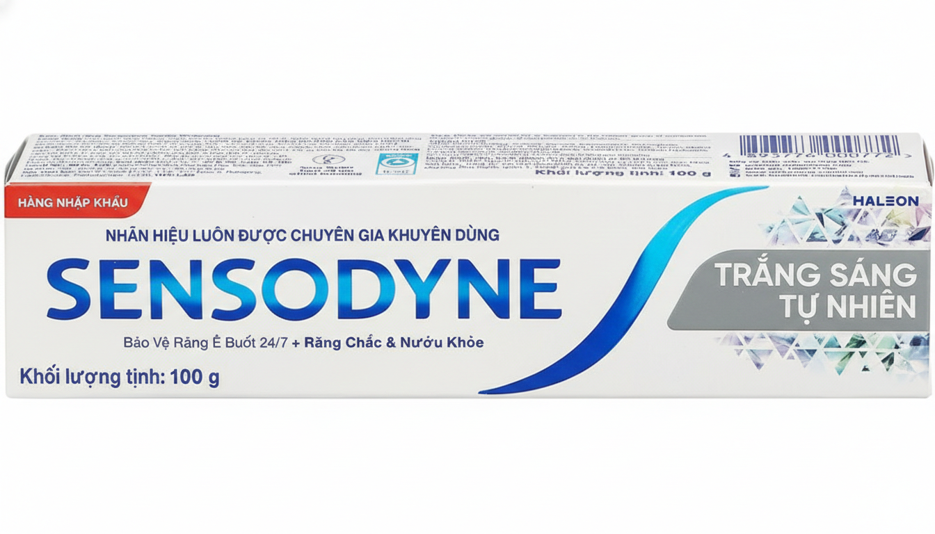 Kem đánh răng Sensodyne Gentle Whitening làm trắng răng tự nhiên, bảo vệ răng ê buốt mỗi ngày (100g)