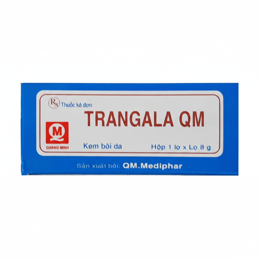 Kem bôi da Trangala QM 8g Mediphar điều trị chàm, vết côn trùng cắn, viêm da tiếp xúc