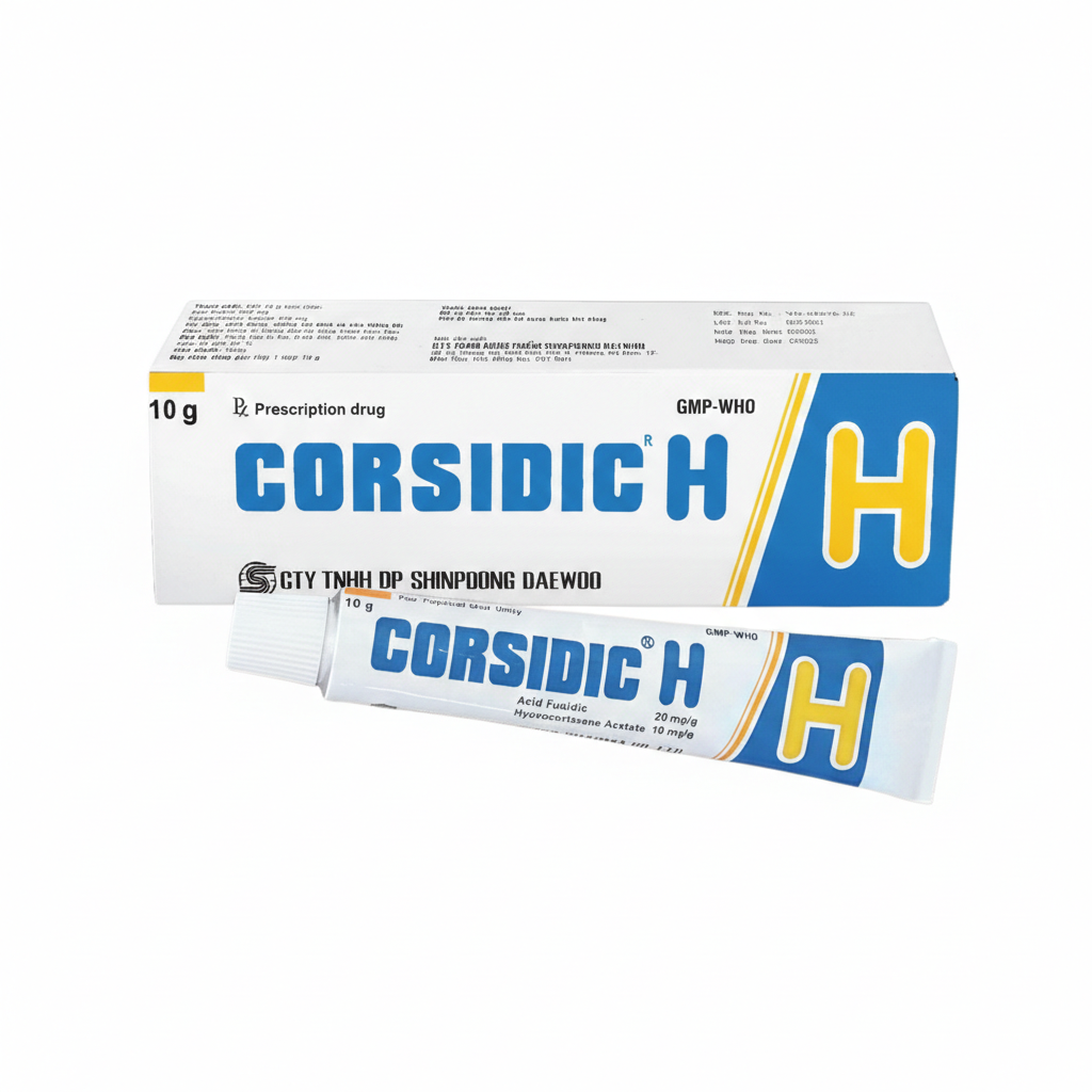 Thuốc bôi da CORSIDIC H Điều trị chàm, viêm da (Tuýp 10g)