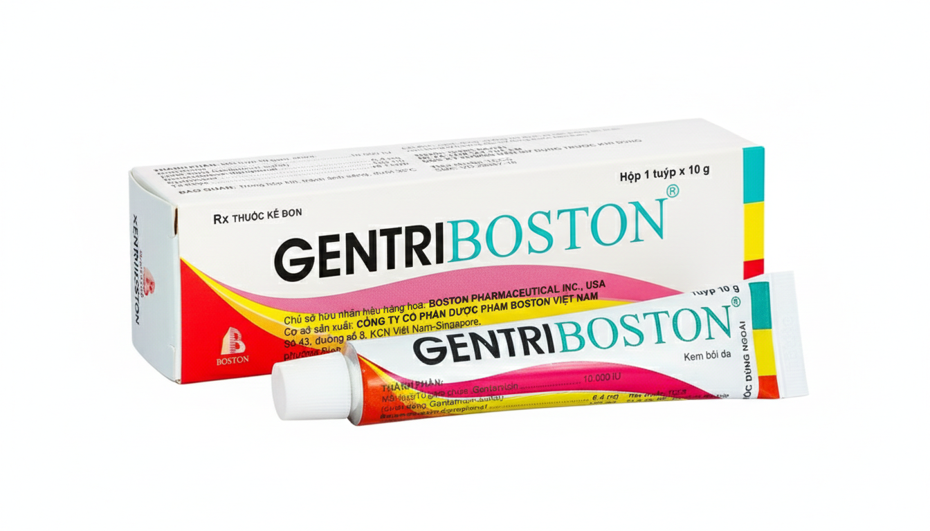Kem bôi da GentriBoston điều trị các tổn thương viêm ngoài da (10g)