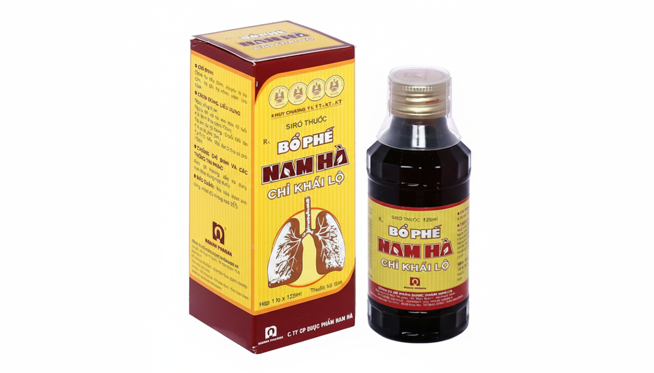 Siro ho bổ phế Nam Hà Chỉ Khái Lộ điều trị ho cảm mạo, ho gió, ho khan (125ml)