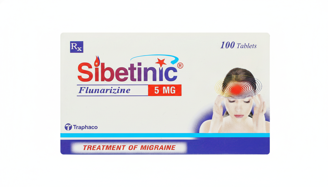 Thuốc Sibetinic đặc trị đau nửa đầu(10 vỉ x 10 viên)