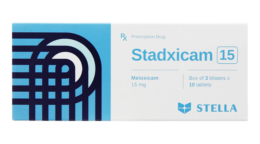Thuốc Stadxicam 15 Stella điều trị thoái hóa khớp, viêm khớp dạng thấp (3 vỉ x 10 viên)