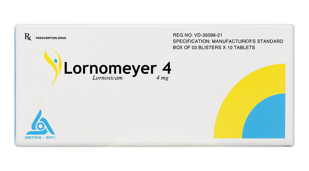 Thuốc Lornomeyer 4 Meyer giảm đau, kháng viêm xương khớp (3 vỉ x 10 viên)