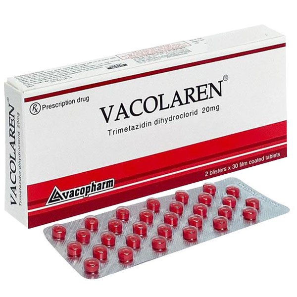 Thuốc Vacolaren 20mg Vacopharm điều trị đau thắt ngực (2 vỉ x 30 viên)