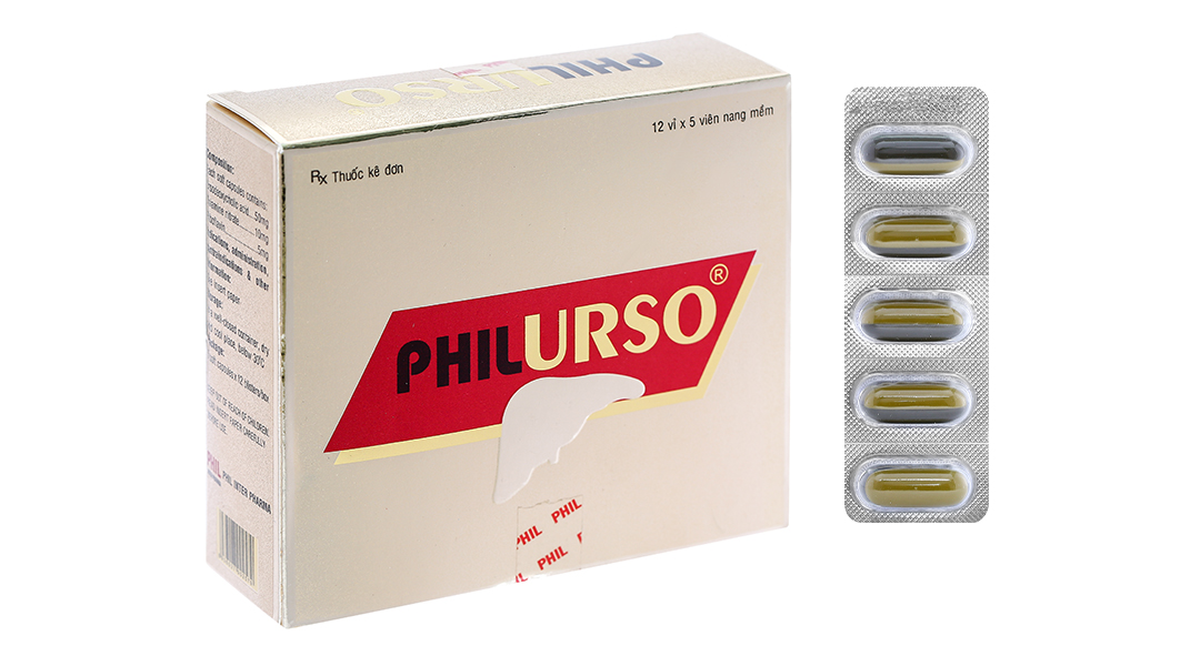 Viên nang mềm Philurso Phil Inter Pharma điều trị bệnh gan mật (12 vỉ x 5 viên)