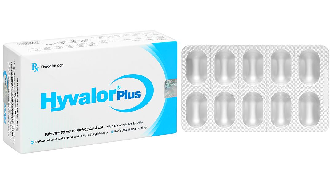 Thuốc Hyvalor Plus United International Pharma điều trị cao huyết áp (3 vỉ x 10 viên)