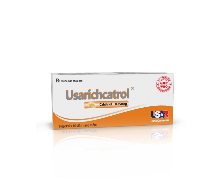 Thuốc Usarichcatrol 0.25Mcg điều trị loãng xương (3 vỉ X 10 viên)