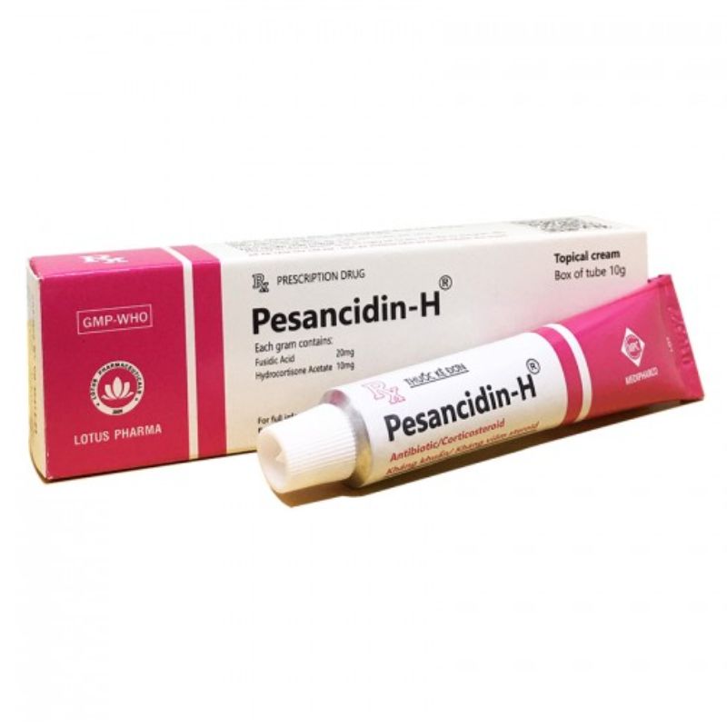 Kem bôi da Pesancidin-H LOTUS PHARMA điều trị nhiễm trùng da (10g)