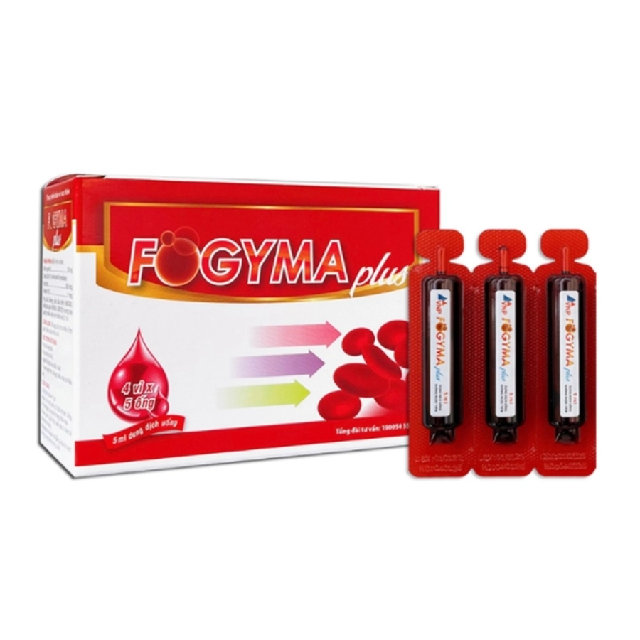 Dung dịch uống Fogyma điều trị thiếu máu do thiếu sắt (4 vỉ x 5 ống)