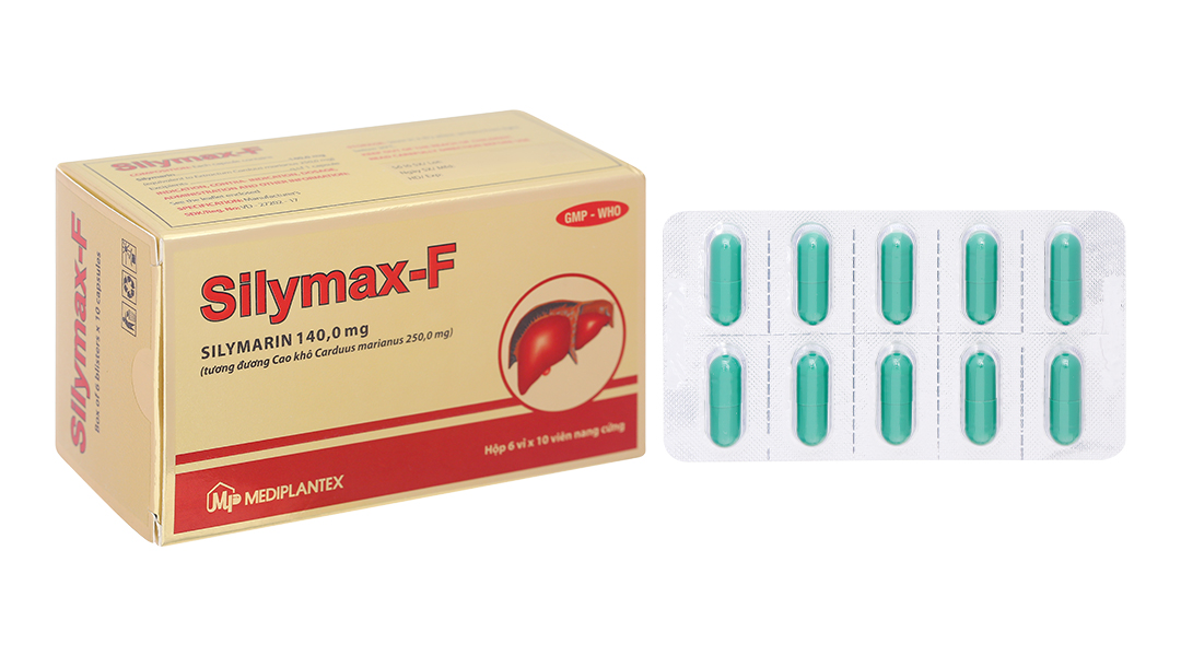Thuốc Silymax-F Mediplantex điều trị viêm gan do virus, xơ gan (6 vỉ x 10 viên)