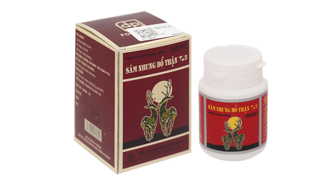 Thuốc Sâm Nhung Bổ Thận TW3 dưỡng huyết tư âm, bổ thận, cố tinh (30 viên)