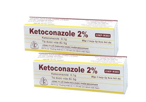 Kem bôi da Ketoconazole 2% Mekophar điều trị nấm ở da và niêm mạc (5g)
