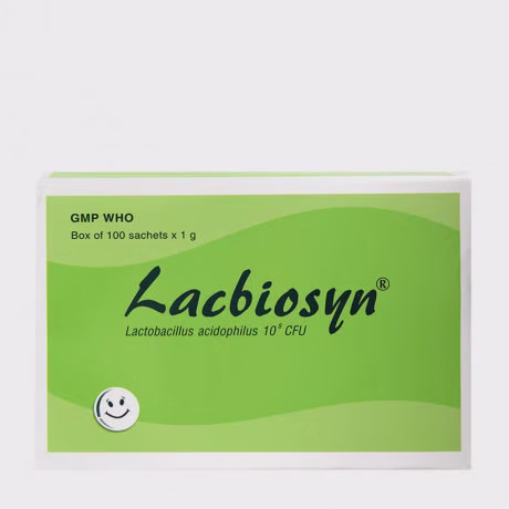 Thuốc bột Lacbiosyn bổ sung lợi khuẩn, điều trị phụ trợ tiêu chảy (100gói*1g)