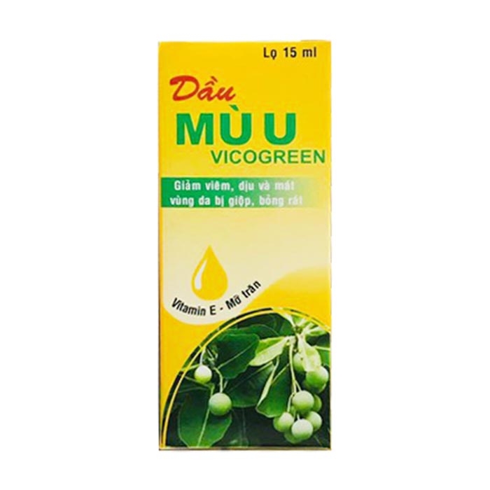 Dầu Mù U VICOGREEN Dịu Da Khi Da Bỏng, Giộp, Mẫn Đỏ (10 Chai * 15ML)