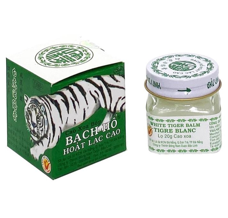 Cao xoa bóp Bạch Hổ Hoạt Lạc Cao Bảo Linh điều trị đau lưng cấp, đau thần kinh tọa (12 chai x 20g)