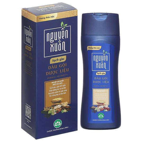 Dầu gội dược liệu Nguyên Xuân sạch gàu hương Thảo mộc chai 260g