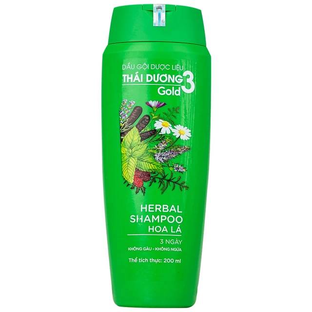Dầu gội dược liệu Thái Dương 3 kích thích mọc tóc 200ml