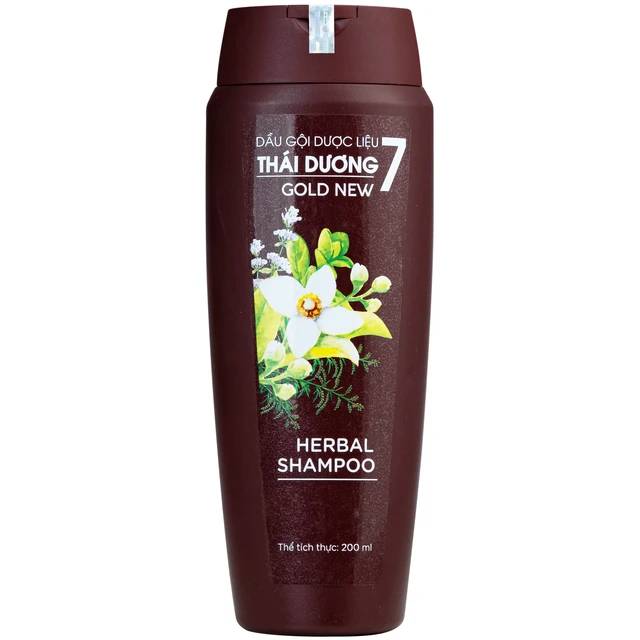 Dầu gội dược liệu Thái Dương 7 Gold hỗ trợ giảm gàu, ngứa và tóc gãy rụng (200ml)