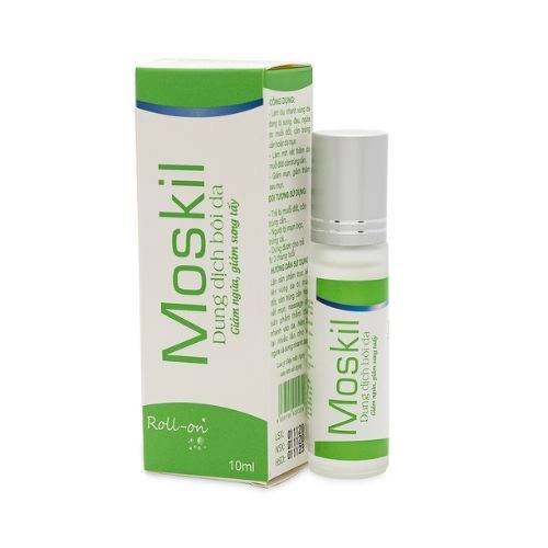 Dung dịch bôi da giảm ngứa, giảm sưng tấy Moskil hộp 1 chai 10ml