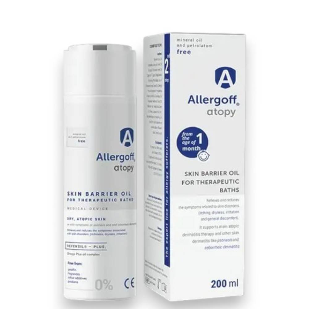 Dầu Tắm Bảo Vệ Da Allergoff Atopy 200ml - Dưỡng ẩm, Giảm Kích Ứng Cho Da Khô Nhạy Cảm, Giúp Làm Dịu Da