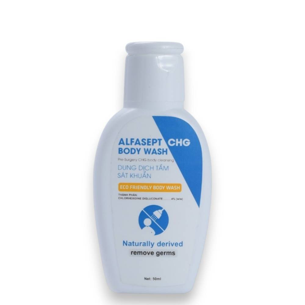 Dung dịch tắm sát khuẩn trước phẫu thuật Alfasept CGH Body Wash