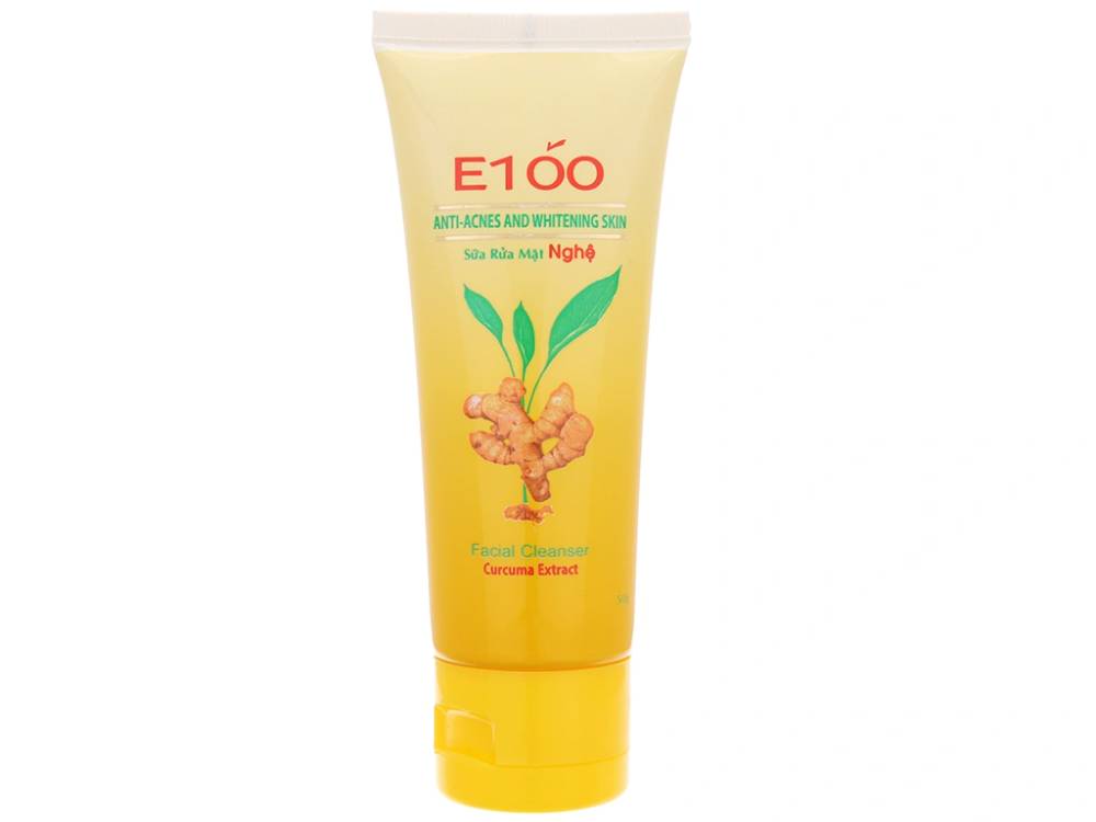 Sữa rửa mặt E100 ngăn ngừa mụn trắng da tuýp 50g